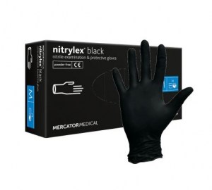 Перчатки нитриловые Nitrylex черные размер M 100шт